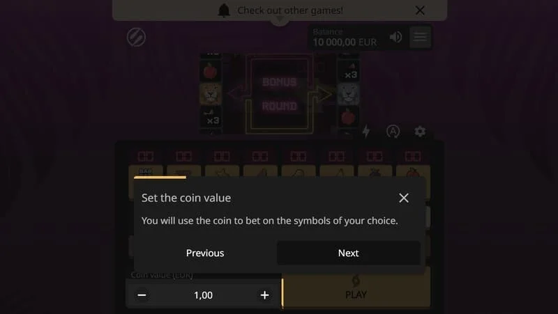 Lion Zama Fruits Bonus Spins - kuanzisha awamu maalum ya Bonus Spins ya mfululizo